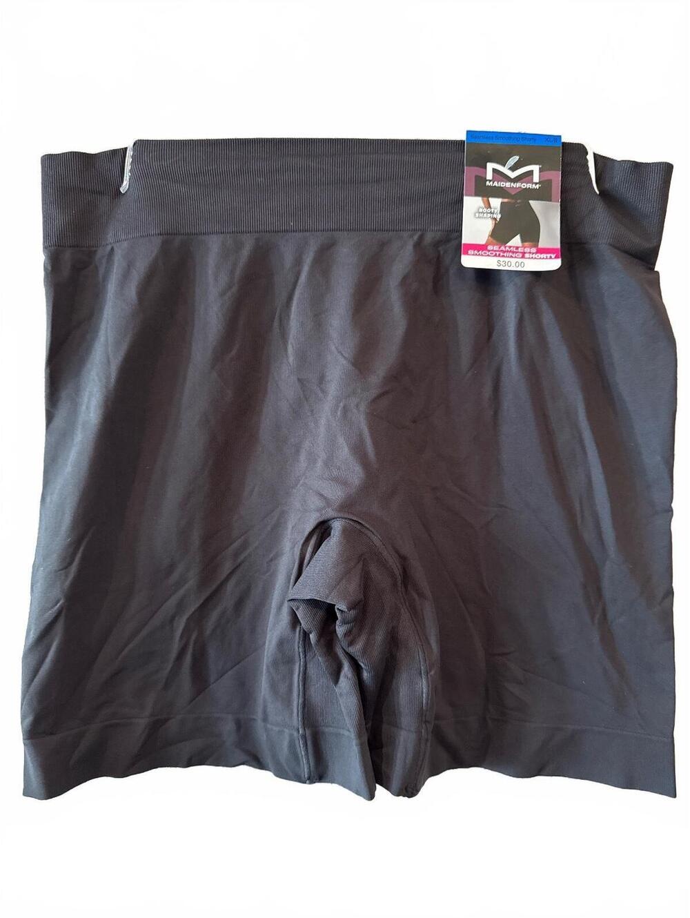 Maidenform Seamless Smoothing Shorty Shapewear XL Black